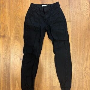 Frank & Eileen Black Cargo Jogger Pants